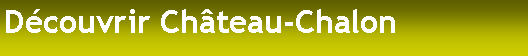 Zone de Texte: D�couvrir Ch�teau-Chalon